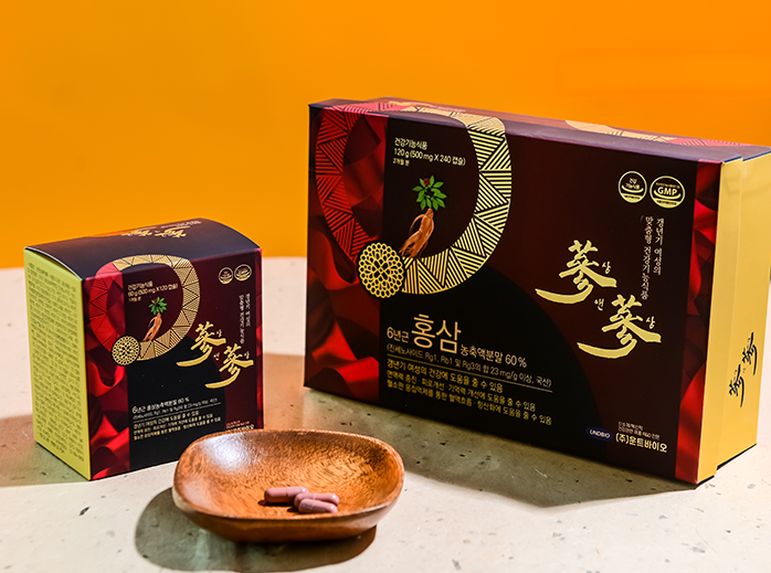 Sam & Sam is a capsule contains combine components of Red ginseng with Red sage (Salvia miltiorrhiza Bunge) extract, and it improves various menopause symptoms for blood circulation failure for aged women in menopause.